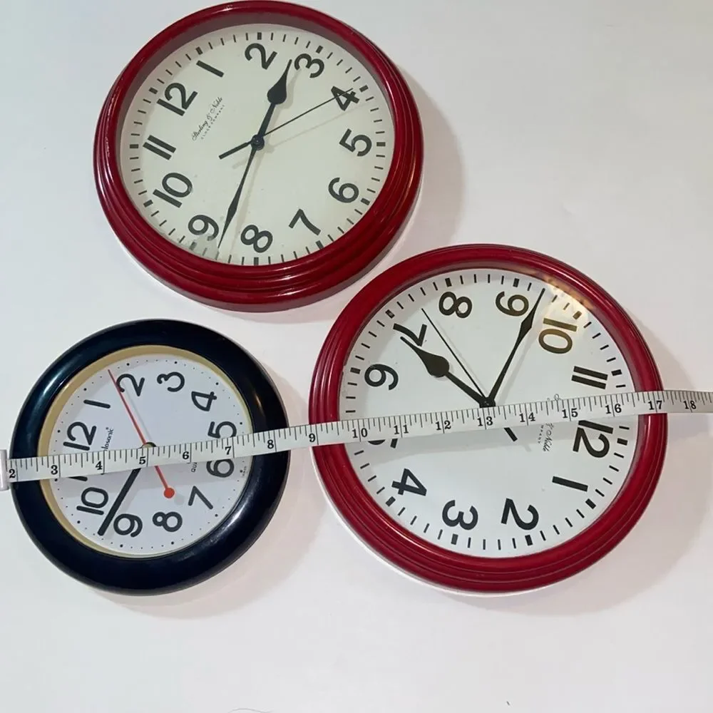 Tolosonic Sterling Noble 3 Clock Company Classic Wall Clocks by Unknown Brand